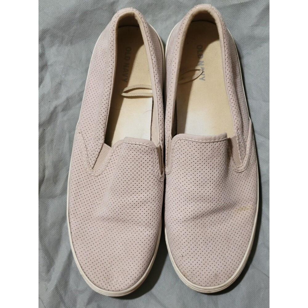 Women's Old Navy Perforated Faux-Suede Slip-on Sneakers Size 10